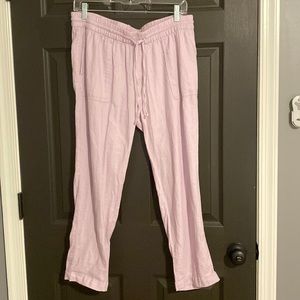 Lavender linen pants
